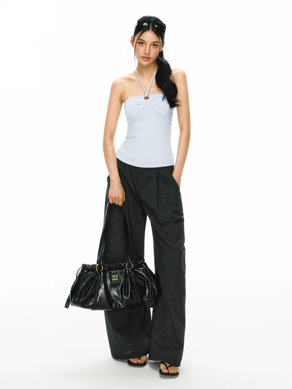 Ruched Halter Neck Camisole Tank Top 5