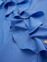 Ruffled Ice Silk Vintage Dress Shirt 4