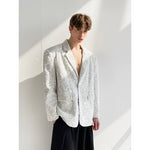 ,1627207:28320,5904422487960,1627207:28320,5904422487961,1627207:28320,5904422487959,5904422487960,5904422487961,5904422487959, Sequined Velvet Lapel Suit Jacket