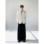 Sequined Velvet Lapel Suit Jacket 4