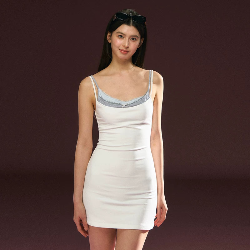 6035978025251,6035978025252,6035978025253,6035978025254, Sheer Lace Long Sleeve Layered Dress