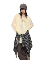 Sheer Layered Crew Neck Long Sleeve Top 5