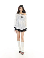 Sheer Polka Dot Long Sleeve Top 3