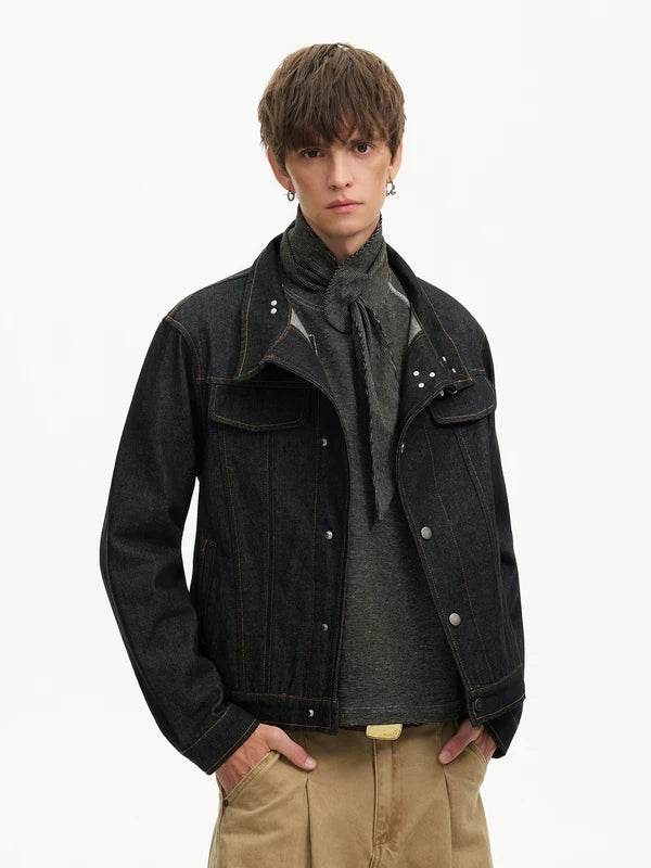 Short Retro Denim Jacket 4