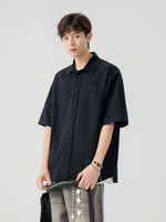Short-Sleeve Button-Up Casual Shirt 4