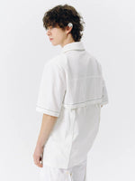 Short Sleeve Shirt with Shoulder Pads 4