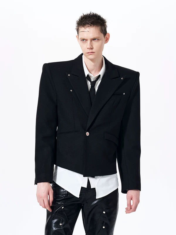 Short Tailored Suit Jacket 3