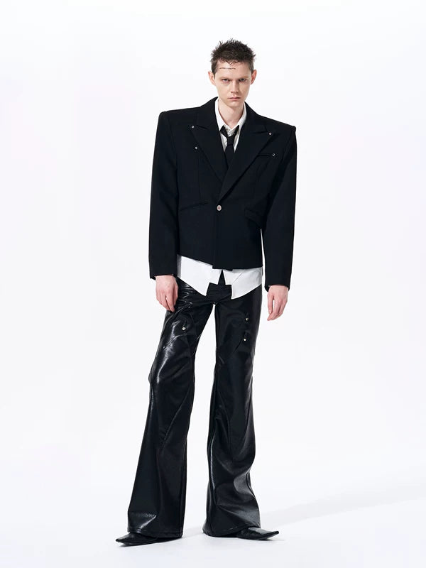 Short Tailored Suit Jacket 4