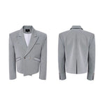 6026626152489,6026626152490,6026626152491,6026626152492, Short Tailored Suit Jacket