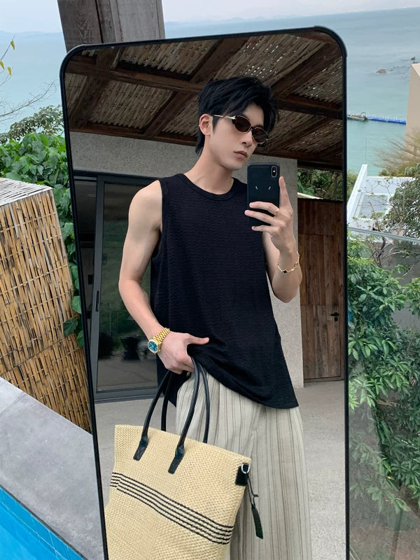 Sleeveless Casual Sports Training Tank Top 1