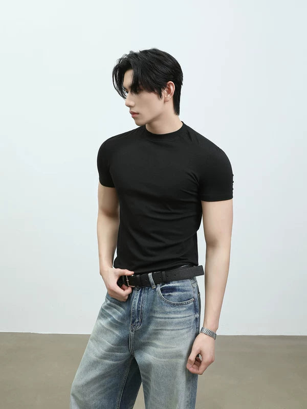 Slim Fit Crew Neck Short Sleeve T-Shirt 2