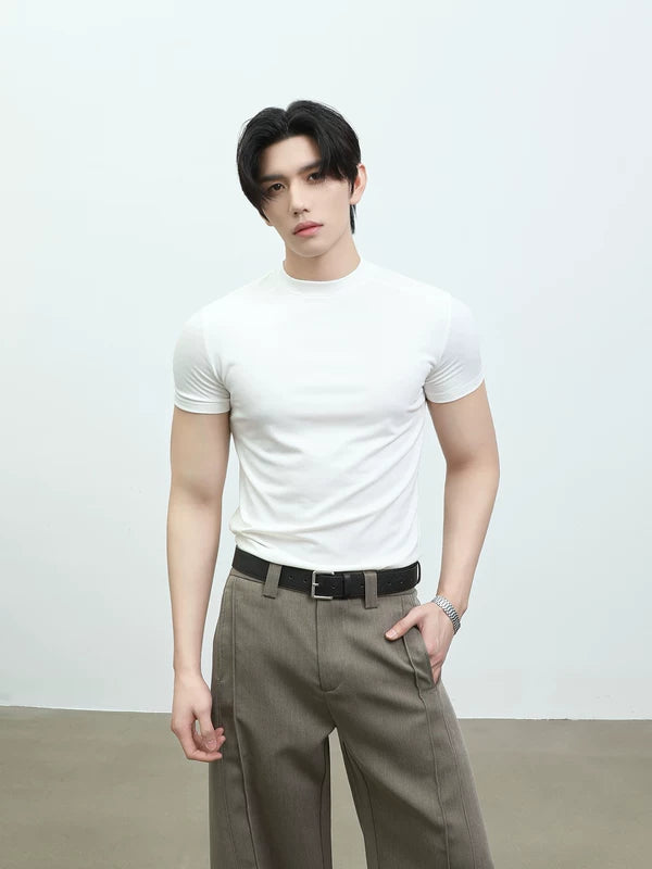 Slim Fit Crew Neck Short Sleeve T-Shirt 5