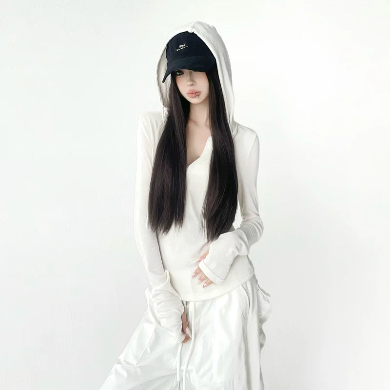 1627207:28320,6164836595722,1627207:28320,6164836595723,1627207:28320,6164836595720,1627207:28320,6164836595721,6164836595722,6164836595723,6164836595720,6164836595721, Slim Fit Hooded Long Sleeve T-Shirt