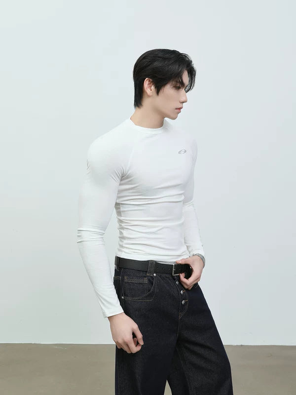 Slim Fit Long Sleeve Athletic T-Shirt 2