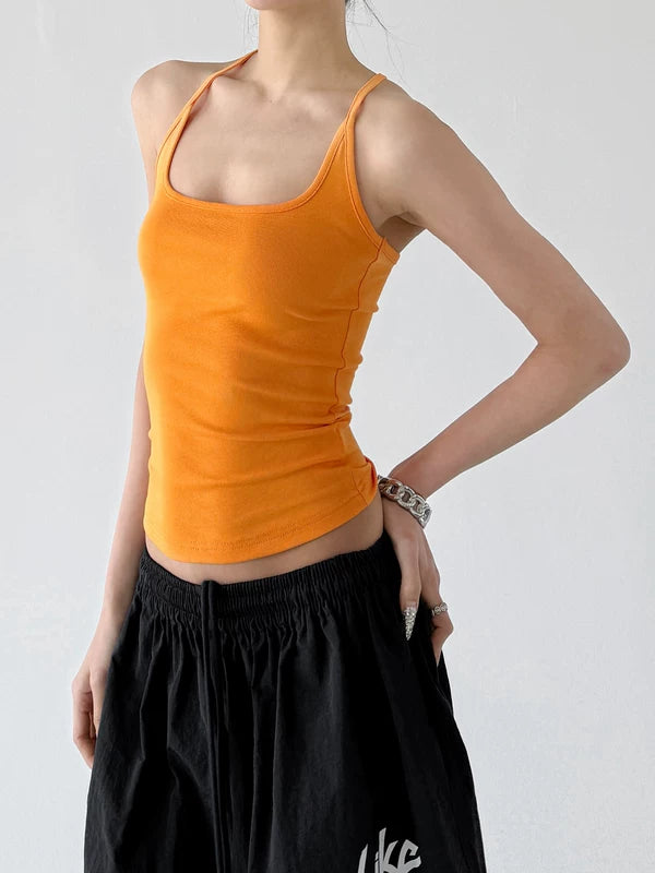 Slim Fit Ribbed Camisole Tank Top 4