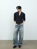 Slim Fit Ribbed Knit Long Sleeve Polo 4