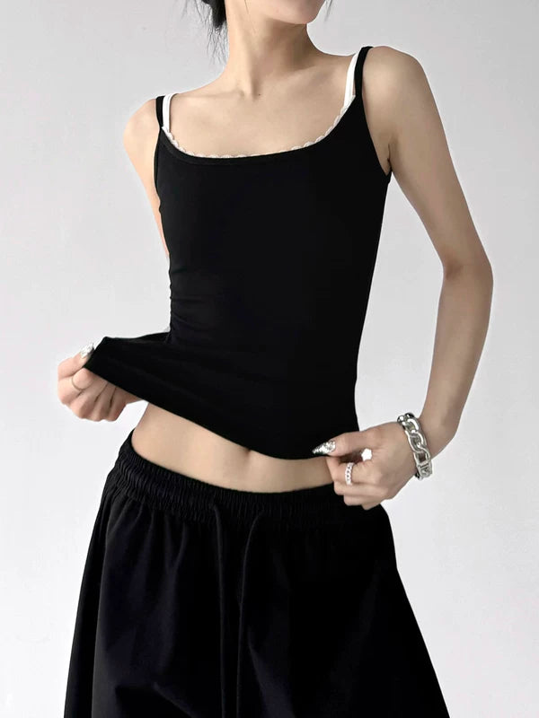 Slim Fit Scoop Neck Camisole Tank Top 3