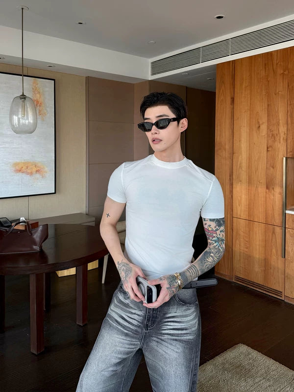 Slim Fit Short-Sleeve Crewneck T-Shirt 2