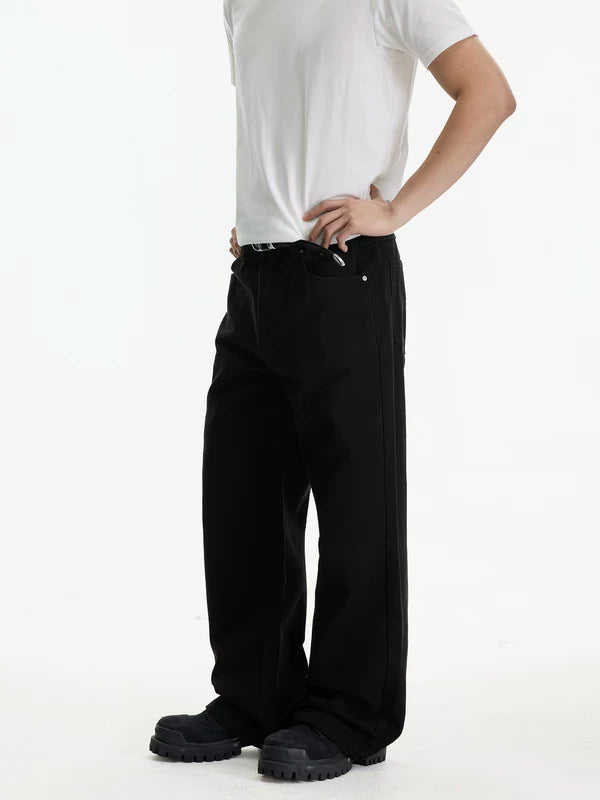 Slim Fit Straight Leg Flared Jeans Pants 5