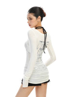 Slim Fit U-Neck Long Sleeve Shirt 5