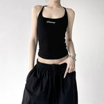 6028953729490,6028953729491,6028953729492,6028953729493, Slim Square Neck Camisole Tank Top