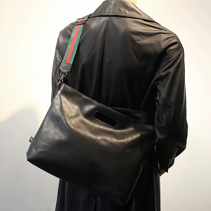 Soft Leather Large Capacity Crossbody Bag 2