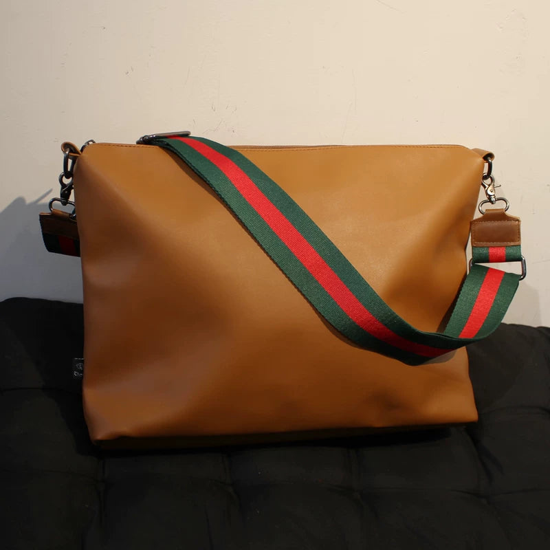 Soft Leather Crossbody Laptop Shoulder Bag 4