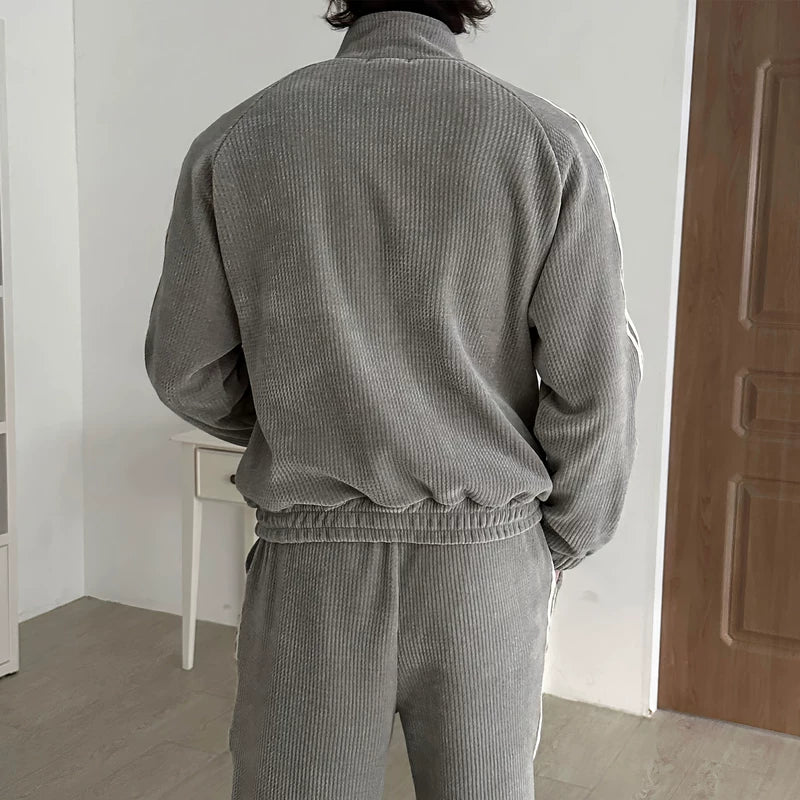 Sporty Zip Hoodie and Pants Set 3