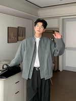 Stand Collar Faux Two-Piece Jacket 5