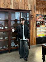 Stand-Collar Insulated Faux Leather Jacket 2