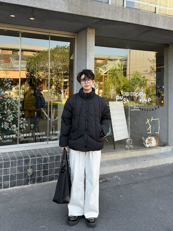 Stand Collar Insulated Puffer Jacket 2