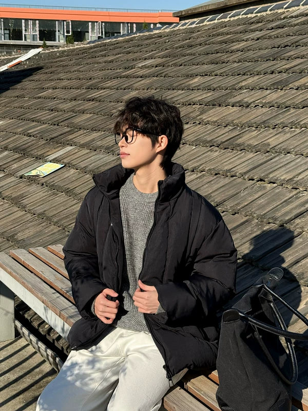 6018073336181,6018073336182,6018073336183,6018073336184, Stand Collar Insulated Puffer Jacket