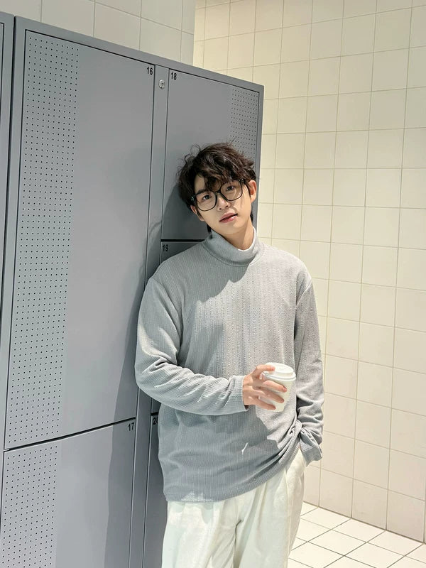 Stand Collar Long Sleeve Pullover Top 3