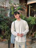 Stand Collar Long Sleeve Pullover Top 4