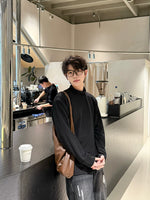 6182928083806,6182928083807,6182928083808,6182928083809, Stand Collar Long Sleeve Pullover Top