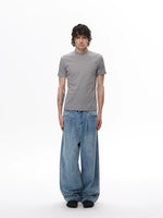 Stand Collar Slim Fit Knit T-Shirt 5