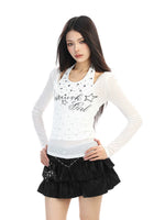 ,6192824146454,6192824146455,6192824146456, Star Halter Neck Long Sleeve Turtleneck