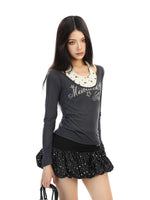 Star Halter Neck Long Sleeve Turtleneck 5