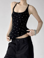 Star Print Ribbed Slim Camisole Top 5