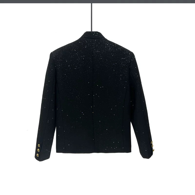 Starry Sky Gold Button Suit Jacket 4