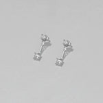 1627207:28330,5944680830660,5944680830660, Sterling Silver Double Diamond Stud Earrings