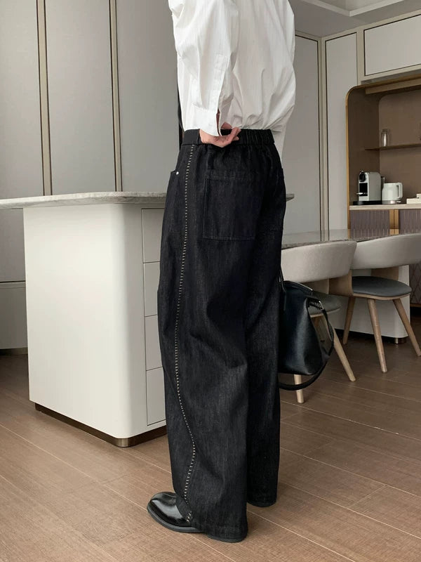 Straight Leg Casual Denim Pants 3