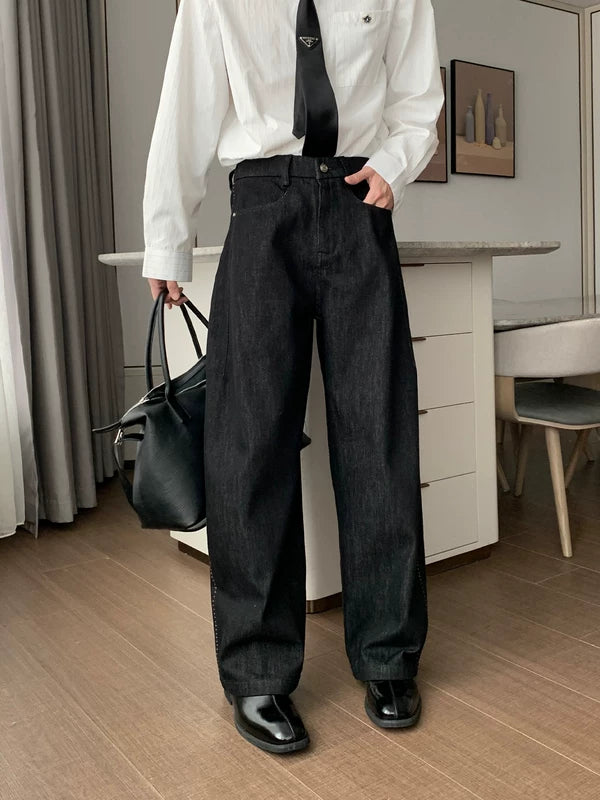 Straight Leg Casual Denim Pants 4