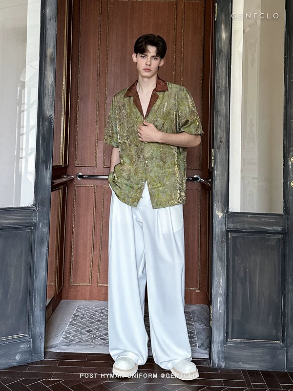 Straight Leg Dress Pants with Beaded Detail 5