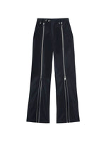 Straight-Leg Split Hem Zipper Detail Pants 5