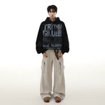 Street Style Letter Print Oversized Hoodie 4