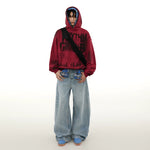 Street Style Letter Print Oversized Hoodie 5