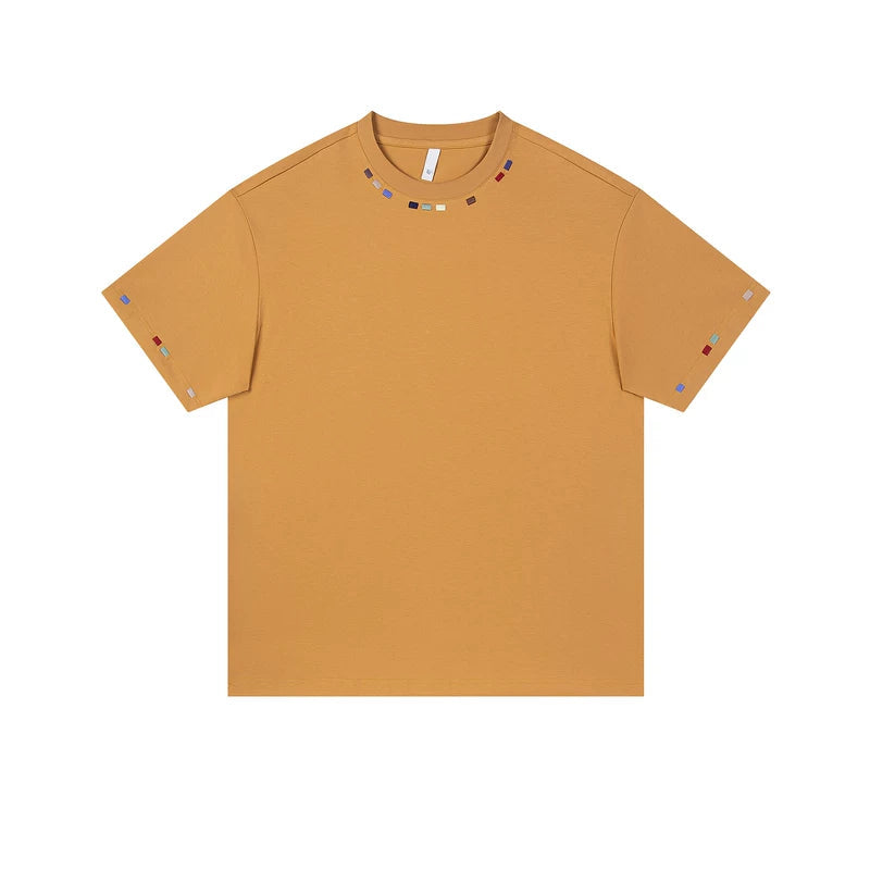 6028564756669,6028564756670,6028564756671,6028564756672,6028564756673,6028564756674, Streetwear Oversized Embroidered Crew Neck T-Shirt