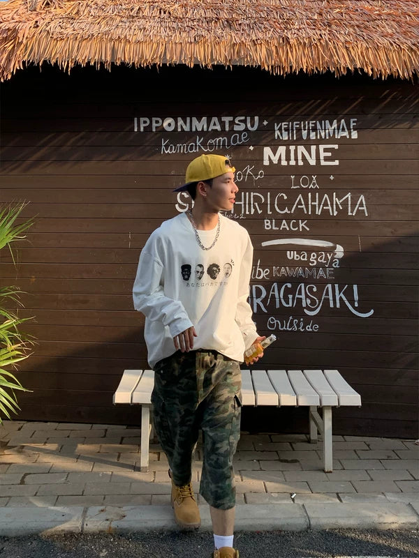 Streetwear Oversized Graphic Long Sleeve T-Shirt 4
