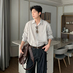 6192143266822,6192143266823,6192143266824, Striped Casual Long Sleeve Button Up Shirt